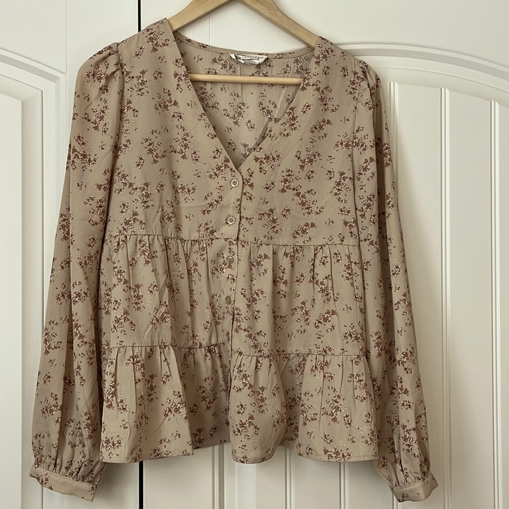 LOVE RICHE FLORAL BOHO BLOUSE